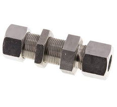 Accesorio de corte recto de acero inoxidable 14S Pasamuros 630 bar ISO 8434-1