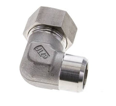 Accesorio de corte en codo de acero inoxidable de 28L y 32mm con extremo para soldar 160 bar ISO 8434-1