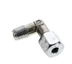 6S & M12x1.5 (con) Accesorio de corte acodado de acero zincado con rosca macho 630 bar ISO 8434-1