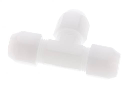12x14 mm PVDF Tee En Forma De T Conexión De Manguera 10bar/145psi