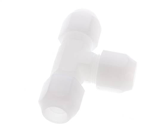 12x14 mm PVDF Tee En Forma De T Conexión De Manguera 10bar/145psi