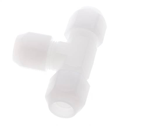 12x14 mm PVDF Tee En Forma De T Conexión De Manguera 10bar/145psi