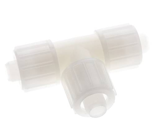 20x13mm PVDF Tee De Forma T Racor De Compresión 10 Bar PVC Y PA