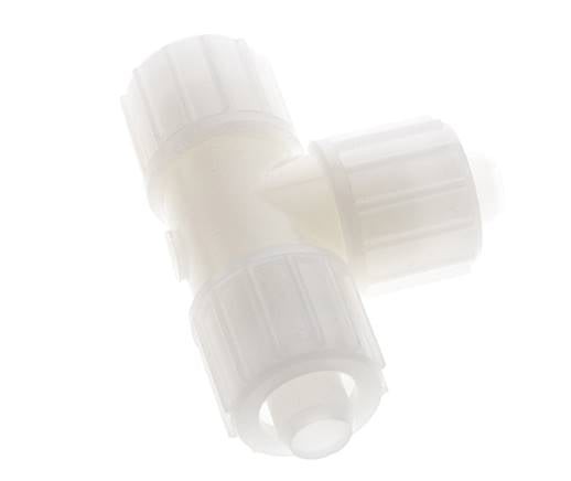 20x13mm PVDF Tee De Forma T Racor De Compresión 10 Bar PVC Y PA