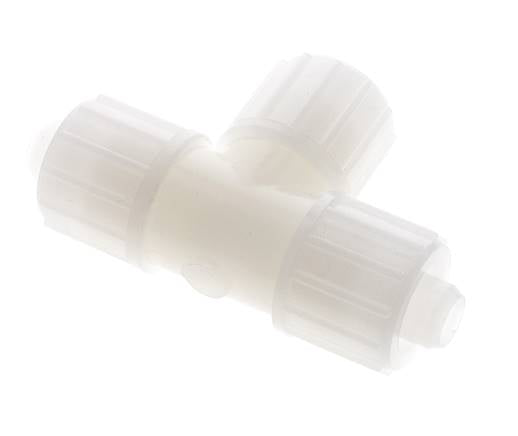20x13mm PVDF Tee De Forma T Racor De Compresión 10 Bar PVC Y PA