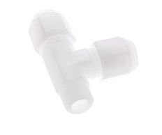 10x12mm & R3/8'' PP Racor para manguera en ángulo recto con rosca macho 10bar/145psi