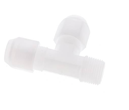 8x10mm & R3/8'' PP Right Angle Hose Fitting with Male Threads 10bar/145psi [2 Piezas]