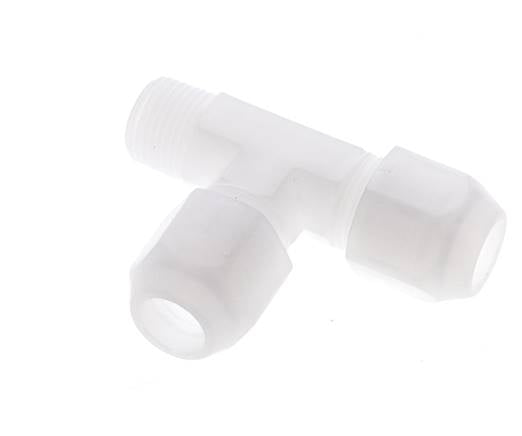 10x12mm & R3/8'' PP Racor para manguera en ángulo recto con rosca macho 10bar/145psi