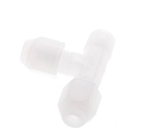 2x4mm & R1/8'' PP Right Angle Hose Fitting with Male Threads 10bar/145psi [2 Piezas]