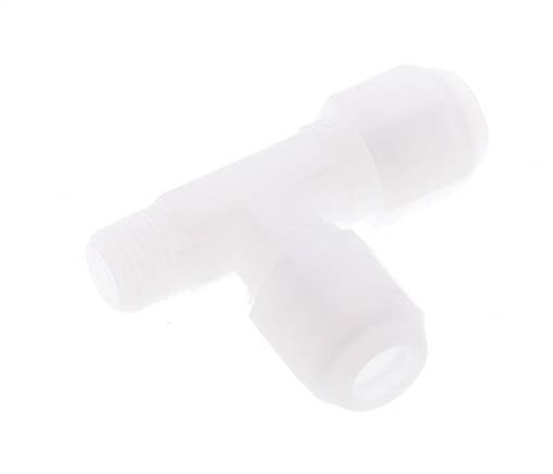 8x10mm & R1/4'' PP Racor en ángulo recto para manguera con rosca macho 10bar/145psi [2 Piezas]