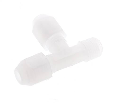2x4mm & R1/8'' PP Right Angle Hose Fitting with Male Threads 10bar/145psi [2 Piezas]