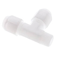 10x12mm & R3/8'' PP Racor para manguera en ángulo recto con rosca macho 10bar/145psi