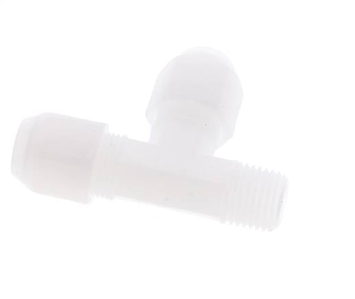 6x8mm & R1/4'' PP Right Angle Hose Fitting with Male Threads 10bar/145psi [2 Piezas]