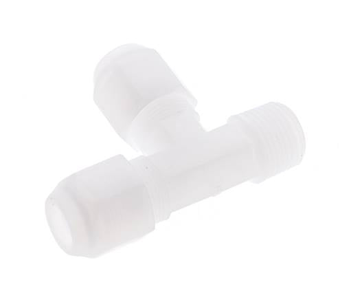 8x10mm & R3/8'' PP Right Angle Hose Fitting with Male Threads 10bar/145psi [2 Piezas]