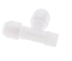 8x10mm & R3/8'' PP Right Angle Hose Fitting with Male Threads 10bar/145psi [2 Piezas]