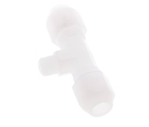 6x8 Mm&R1/8'' Pvdf Forma T Accesorio De Manguera Con Rosca Macho 10Bar/145Psi