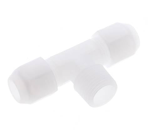 10x12 Mm&R1/2'' PP Tee En Forma De T Con Rosca Macho 10Bar/145Psi