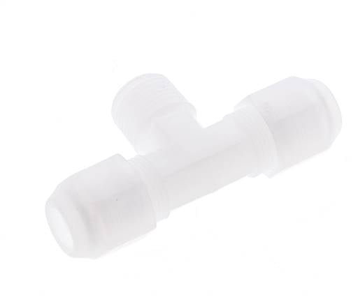 8x10 Mm&R3/8'' PP Tee En Forma De T Con Rosca Macho 10Bar/145Psi [2 Piezas]