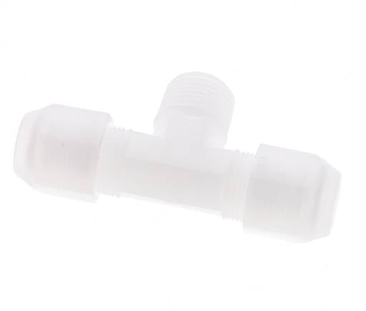8x10 Mm&R3/8'' PP Tee En Forma De T Con Rosca Macho 10Bar/145Psi [2 Piezas]