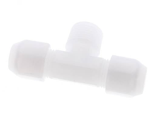 10x12 Mm&R1/2'' PP Tee En Forma De T Con Rosca Macho 10Bar/145Psi