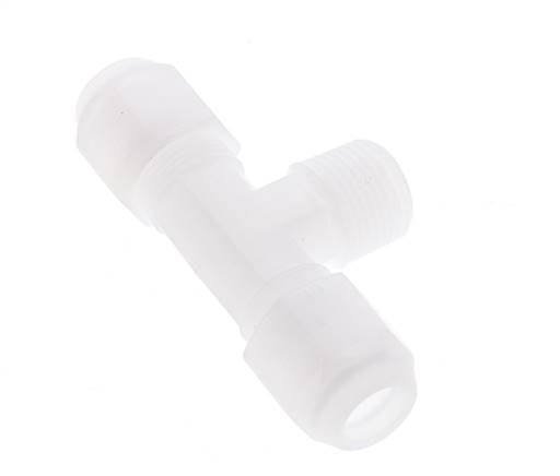 8x10 Mm&R3/8'' PP Tee En Forma De T Con Rosca Macho 10Bar/145Psi [2 Piezas]