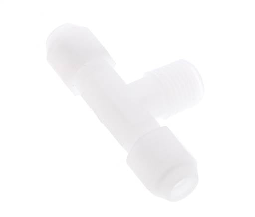 4X6 Mm&R1/4'' PP Conector En Forma De T Para Manguera Con Rosca Macho 10Bar/145Psi [2 Piezas]