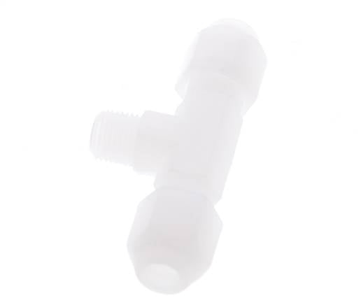 4X6 Mm&R1/8'' PP Conector En Forma De T Para Manguera Con Rosca Macho 10Bar/145Psi [2 Piezas]