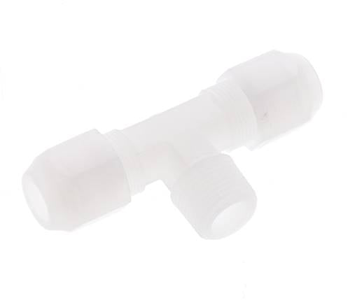8x10 Mm&R3/8'' Pvdf Tee En Forma De T Con Rosca Macho 10Bar/145Psi