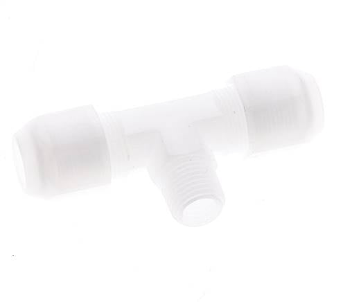 8x10 Mm&R1/4'' PP Tee En Forma De T Con Rosca Macho 10Bar/145Psi [2 Piezas]