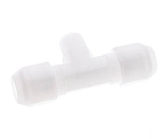 8x10 Mm&R1/4'' PP Tee En Forma De T Con Rosca Macho 10Bar/145Psi [2 Piezas]