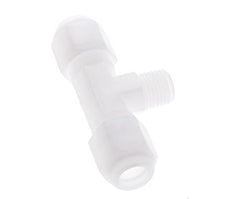 8x10 Mm&R1/4'' PP Tee En Forma De T Con Rosca Macho 10Bar/145Psi [2 Piezas]