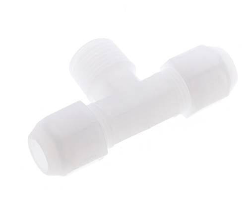 10x12 Mm&R1/2'' PP Tee En Forma De T Con Rosca Macho 10Bar/145Psi