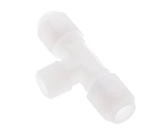 8x10 Mm&R3/8'' Pvdf Tee En Forma De T Con Rosca Macho 10Bar/145Psi