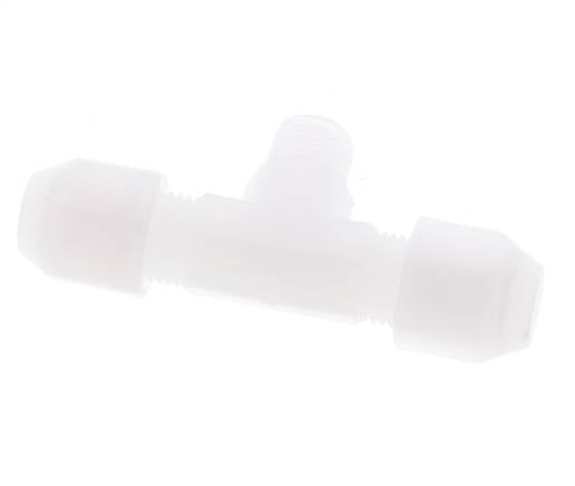 4X6 Mm&R1/8'' PP Conector En Forma De T Para Manguera Con Rosca Macho 10Bar/145Psi [2 Piezas]