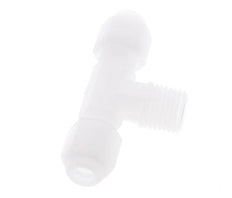4X6 Mm&R1/4'' PP Conector En Forma De T Para Manguera Con Rosca Macho 10Bar/145Psi [2 Piezas]