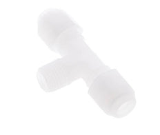6x8 Mm&R1/4'' PP Tee En Forma De T Con Rosca Macho 10Bar/145Psi [2 Piezas]