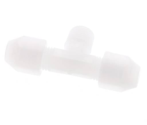 2X4 Mm&R1/8'' PP Forma T Tee Conector De Manguera Con Rosca Macho 10Bar/145Psi [2 Piezas]