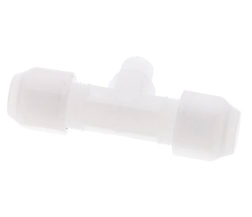 6x8 Mm&R1/8'' PP Tee En Forma De T Con Rosca Macho 10Bar/145Psi [2 Piezas]