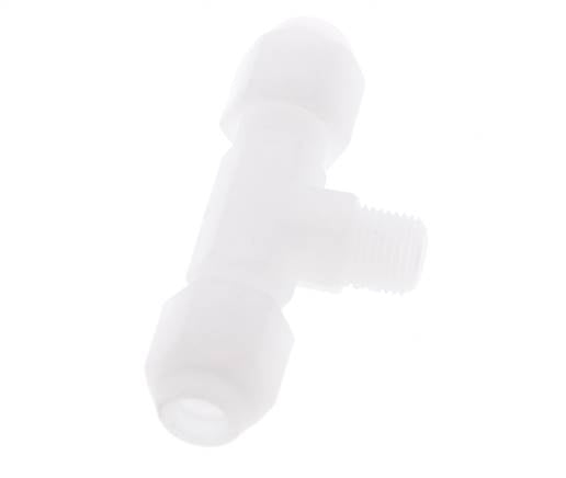 4X6 Mm&R1/8'' PP Conector En Forma De T Para Manguera Con Rosca Macho 10Bar/145Psi [2 Piezas]