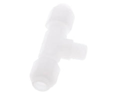 4X6 Mm&R1/8'' PP Conector En Forma De T Para Manguera Con Rosca Macho 10Bar/145Psi [2 Piezas]