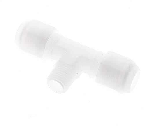 8x10 Mm&R1/4'' PP Tee En Forma De T Con Rosca Macho 10Bar/145Psi [2 Piezas]