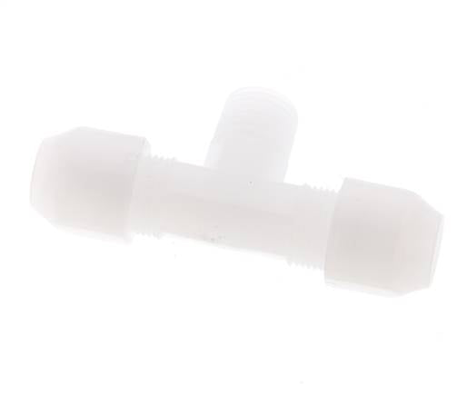 6x8 Mm&R1/4'' Pvdf T-Forma Tee Conexión De Manguera Con Rosca Macho 10Bar/145Psi