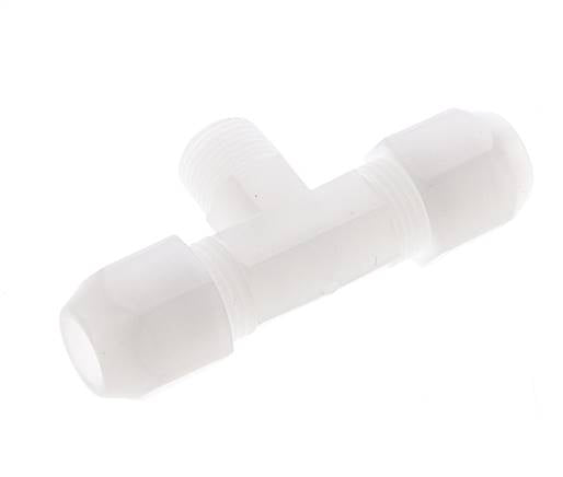 10x12 Mm&R3/8'' Pvdf Tee En Forma De T Con Rosca Macho 10Bar/145Psi