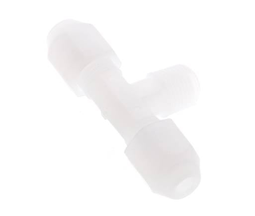 2X4 Mm&R1/8'' PP Forma T Tee Conector De Manguera Con Rosca Macho 10Bar/145Psi [2 Piezas]