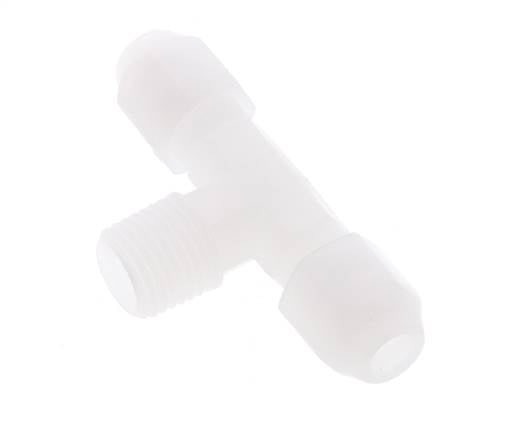 4X6 Mm&R1/4'' Pvdf Tee En Forma De T Con Rosca Macho 10Bar/145Psi