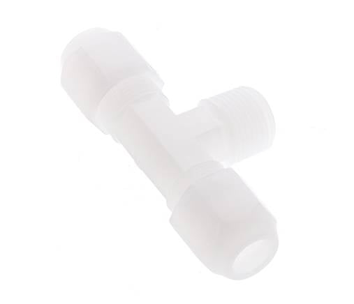 8x10 Mm&R3/8'' Pvdf Tee En Forma De T Con Rosca Macho 10Bar/145Psi