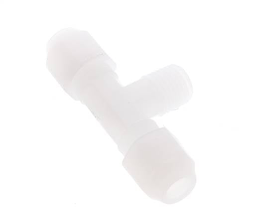 6x8 Mm&R1/4'' Pvdf T-Forma Tee Conexión De Manguera Con Rosca Macho 10Bar/145Psi