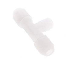 6x8 Mm&R1/4'' Pvdf T-Forma Tee Conexión De Manguera Con Rosca Macho 10Bar/145Psi