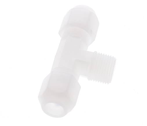 8x10 Mm&R3/8'' Pvdf Tee En Forma De T Con Rosca Macho 10Bar/145Psi