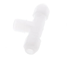 4X6 Mm&R1/4'' PP Conector En Forma De T Para Manguera Con Rosca Macho 10Bar/145Psi [2 Piezas]